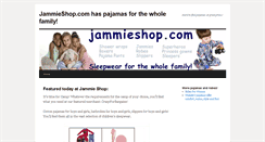 Desktop Screenshot of jammieshop.com