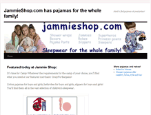 Tablet Screenshot of jammieshop.com